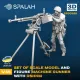 Spalah 30535 1/35 Machine Gunner With Dshkm Machine Gun 3d Printed Resin Kit