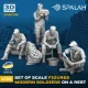 Spalah 30735 1/35 Set Of Figures Modern Soldiers On A Rest 3d Printed Resin Kit