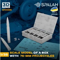 Spalah 31035 1/35 Scale Model Box With 76-mm Projectiles Resin Model Kit