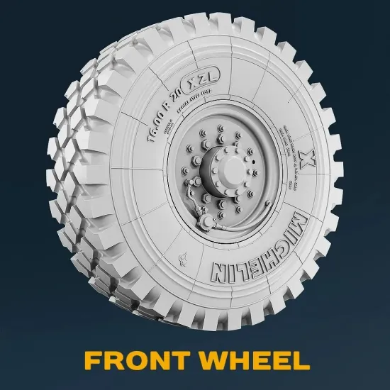 Spalah 31235 1/35 Wheels Michelin For Military Trucks Hemtt 9 Pcs 3d Resin Kit