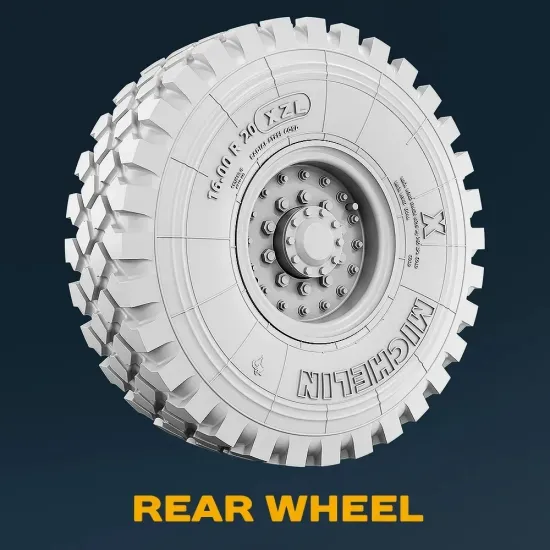 Spalah 31235 1/35 Wheels Michelin For Military Trucks Hemtt 9 Pcs 3d Resin Kit