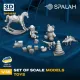 Spalah 31535 1/35 Set Of Scale Models Toys 3d Printed Resin Model Kit