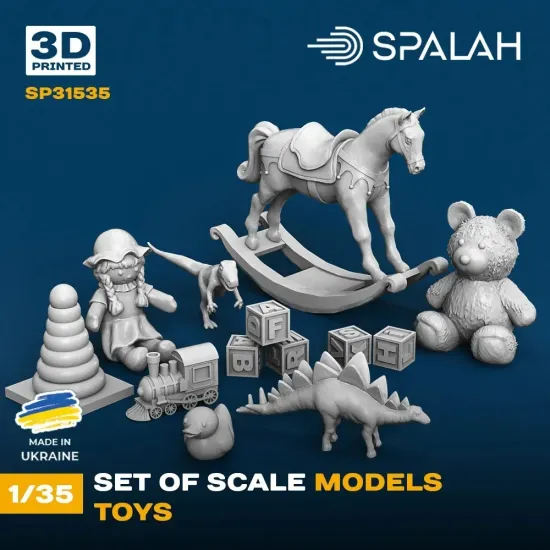 Spalah 31535 1/35 Set Of Scale Models Toys 3d Printed Resin Model Kit