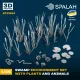 Spalah 31835 1/35 Swamp Environment With Plants And Animals 3d Printed Resin Kit