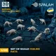 Spalah 31935 1/35 Set Of Figures Rats 3d Printed Resin Kit