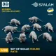 Spalah 31935 1/35 Set Of Figures Rats 3d Printed Resin Kit