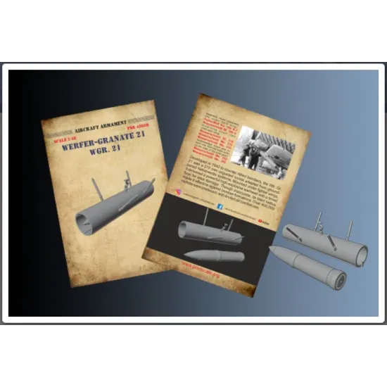 Print Scale Psr48050 1/48 Werfer-granate 21 Wgr 21 For Fw-190 Aircraft Accessories