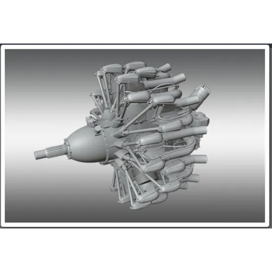 Print Scale Psr72019 1/72 Gnome-rhone 14k Mistral Major Aircraft Accessories