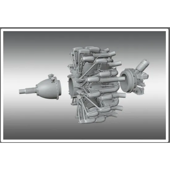 Print Scale Psr72019 1/72 Gnome-rhone 14k Mistral Major Aircraft Accessories