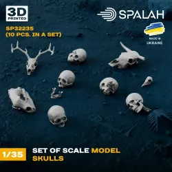 Spalah 31735 1/35 Set Of Figures Skeletons 3d Printed Resin Kit