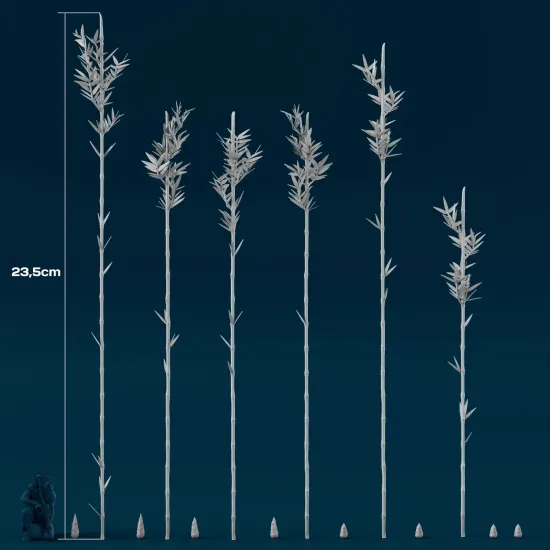 Spalah 32735 1/35 Set Of Scale Models Bamboo 32 Pcs 3d Printed Resin Kit