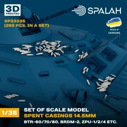 Spalah 33035 1/35 Spent Casings 14.5mm Btr-60/70/80 Brdm-2 295 Pcs