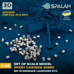 Spalah 33535 1/35 Spent Casings 40mm Mk19 Grenade Launcher 158 Pcs Resin Model Kit