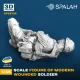 Spalah 33735 1/35 Figure Modern Wounded Soldier Resin Model Kit