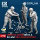 Spalah 10972 1/72 Ukranian Mortar Crew With A 82-mm Kba-48m Mortar Resin Kit