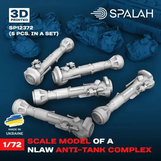 Spalah 12372 1/72 Set Of Scale Models Nlaw Anti-tank Complex 5 Pcs Resin Kit