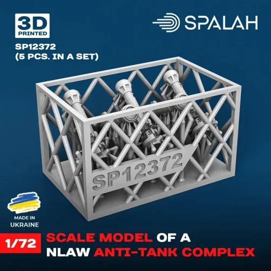 Spalah 12372 1/72 Set Of Scale Models Nlaw Anti-tank Complex 5 Pcs Resin Kit