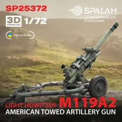 Spalah 25372 1/72 American Towed Light Howitzer M119a2 3d Printed Resin Kit