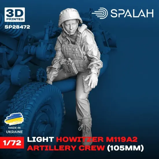 Spalah 28472 1/72 Set Of Figures Artillery Crew Of Howitzer M119a2 Resin Kit
