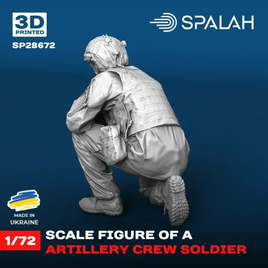Spalah 28672 1/72 figure Artillery Crew Soldier 3d Printed Resin Kit