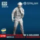 Spalah 28772 1/72 Figure Soldier With Handheld Transceiver 3d Printed Resin Kit