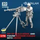 Spalah 30572 1/72 Machine Gunner With Dshkm Machine Gun 3d Printed Resin Kit