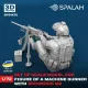 Spalah 30572 1/72 Machine Gunner With Dshkm Machine Gun 3d Printed Resin Kit