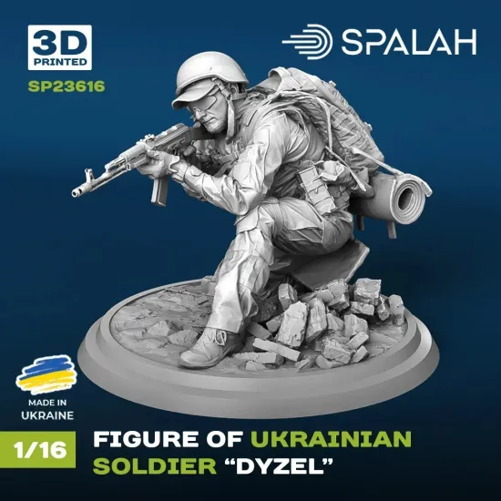 Spalah 23616 1/16 Figure Ukrainian Soldier Dyzel 3d Printed Kit