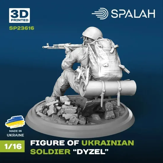Spalah 23616 1/16 Figure Ukrainian Soldier Dyzel 3d Printed Kit