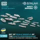 Spalah 00353 1/350 Boats For Kriegsmarine Bismarck Scharnhorst Gneisenau Tirpitz 19 Pcs