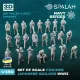 Spalah 00553 1/350 Set Of Figures Japanese Sailors 69 Pcs 3d Printed Resin Kit