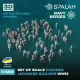 Spalah 00553 1/350 Set Of Figures Japanese Sailors 69 Pcs 3d Printed Resin Kit