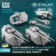 Spalah 00953 1/350 Anti-aircraft Guns 10.5cm Sk C/33 For The Bismarck And Tirpitz 8 Pcs