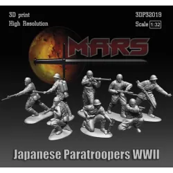 Mars Figures 3dp32019 1/32 Japanese Paratroopers Wwii 3d Print High Resolution
