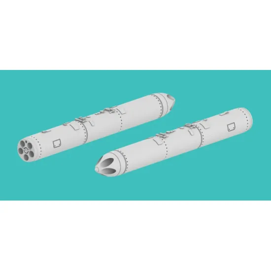 Rise144 Models Rm097 1/144 B-13l Rocket Pods 6x Aircraft Accessories