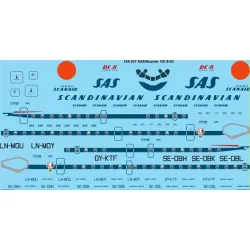 26decals 144-327 1/144 Sas Douglas Douglas Dc-8-63 Laser Decal