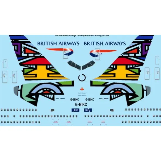 26decals 144-329 1/144 Ba Emmly Masanabo Boeing 757-200 Laser Decal