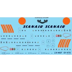 26decals 144-330 1/144 Scanair Final Livery Douglas Dc-8-63 Laser Decal