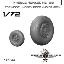 77propeller Prp7007 1/72 Wheels Heinkel He-219 For Hobby 2000 And Dragon Kit