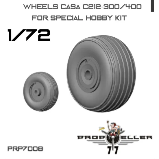 77propeller Prp7008 1/72 Wheels Casa C212-300/400 For Special Hobby Kit