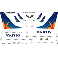 26decals 144-357 1/144 Varig New Boeing 737-800 Laser Decal