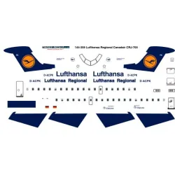 26decals 144-359 1/144 Lufthansa Crj-700 Laser Decal
