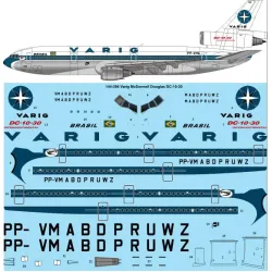 26decals 144-394 1/144 Varig Delivery Dc-10-30 Laser Decal