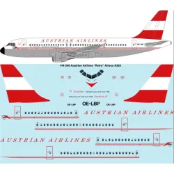 26decals 144-399 1/144 Austrian Retro Airbus A320 Laser Decal