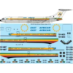 26decals 144-401 1/144 East African Super Vc10 Laser Decal