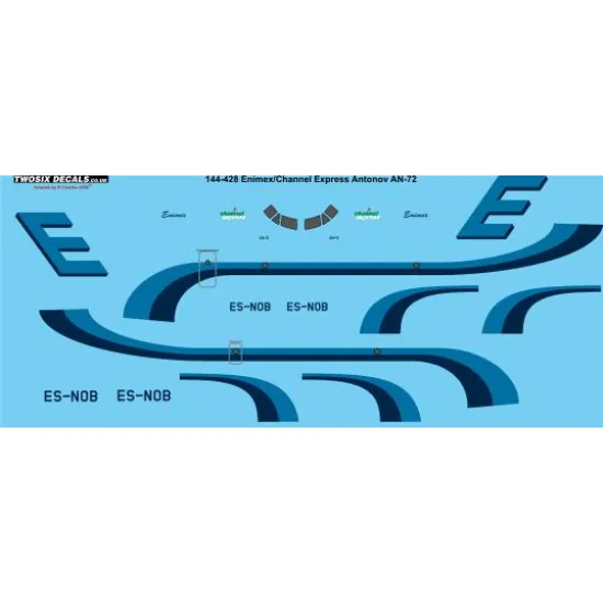 26decals 144-428 1/144 Enimex Antonov An-72 Laser Decal