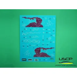 Uscp 24a063 1/24 Honda S2000 Pink F F2 Suki Decal Accessories Kit