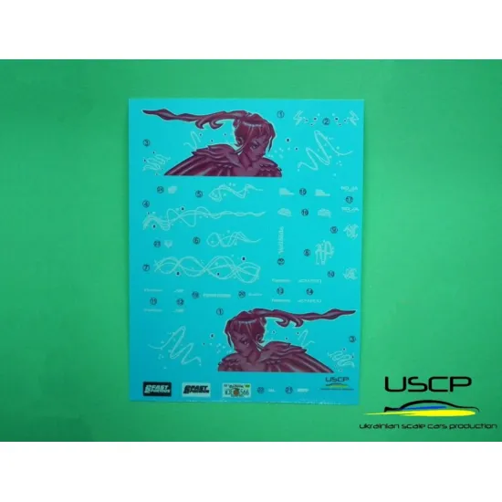 Uscp 24a063 1/24 Honda S2000 Pink F F2 Suki Decal Accessories Kit