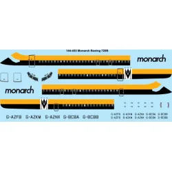 26decals 144-453 1/144 Monarch Boeing 720b Laser Decal