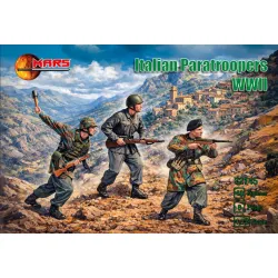 Mars Figures 72145 1/72 Italian Paratroopers Wwii 40 Figures 8 Poses